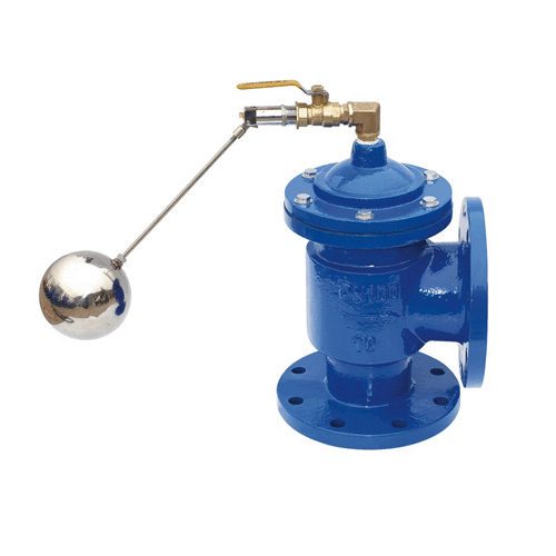 Angle type float valve